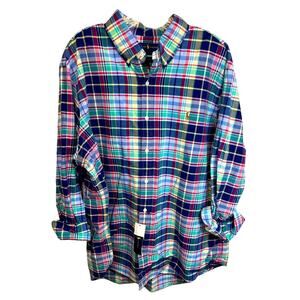 NWT Polo Ralph Lauren Classic Plaid Shirt Brand New Men’s Size XXL
